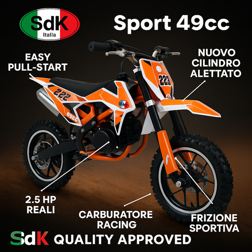 Minimoto cross sport 49cc - cross, mini